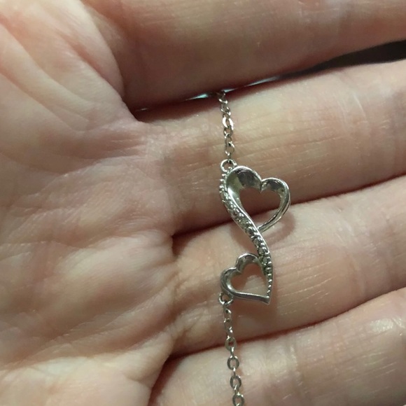 Sterling Silver Infinity Heart Necklace - Picture 5 of 6